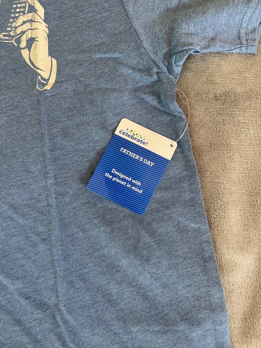 If at first, you don’t succeed call dad vintage blue graphic T-shirt nwt - Picture 3 of 8